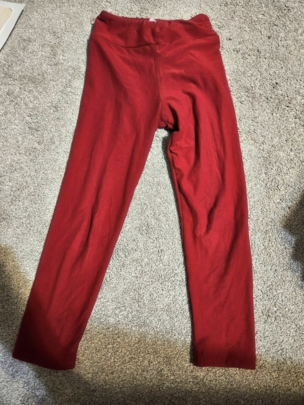 LulaRoe Red Leggings Size Small Child